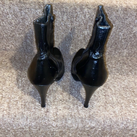 ♠️GUC Nine West Manmade Upper Black Platform Heeled Dress Booties - Picture 6 of 13